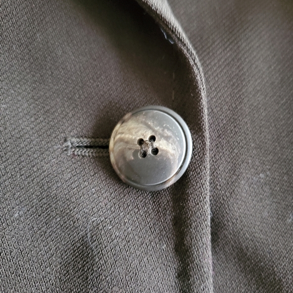 Max Mara Blazer Womens Sz 10 Brown 100% Virgin Wool Single Breasted Pockets - Picture 5 of 8